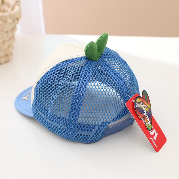 Summer Cute Baby Cartoon Color Matching Children's Net Cap