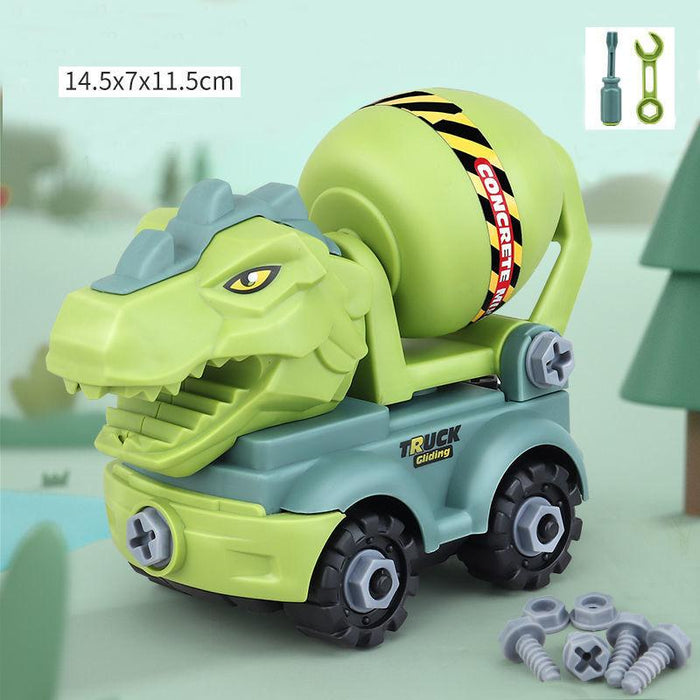 Children's Dinosaur Construction Vehicle Excavator DIY Toys