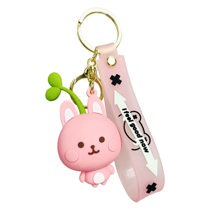 Cartoon Animal Doll Fashion Car Keychain