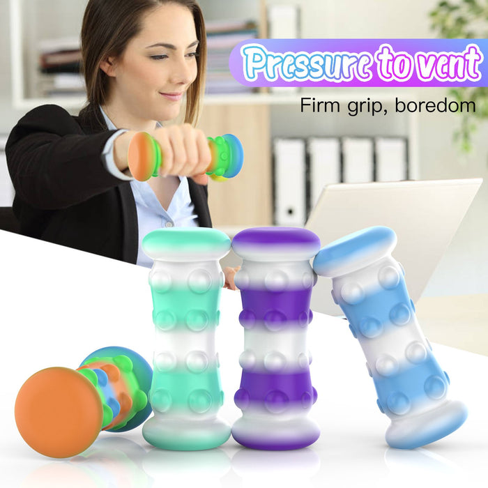 3D Ball Stick Toys Silicone Push Bubble