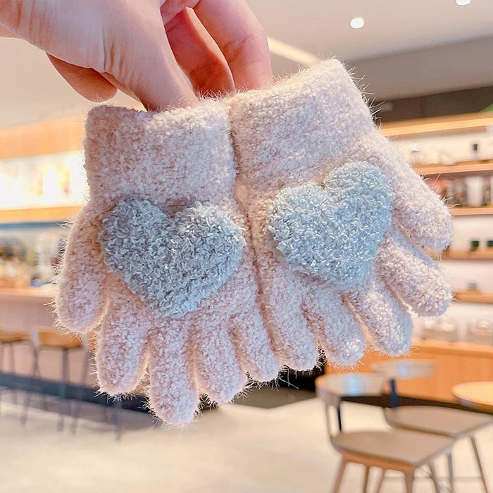 0-3 Years Old Winter Baby Cute Knitting Cartoon Gloves