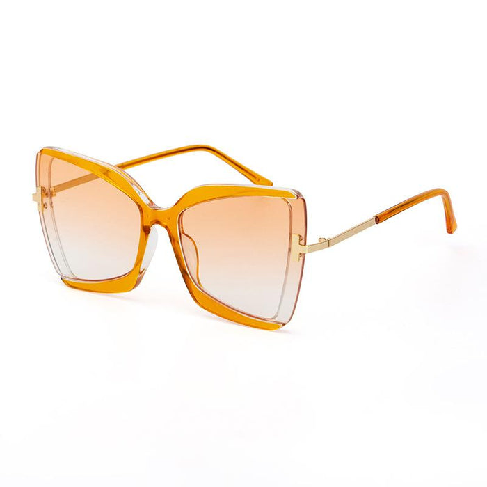 New Female Butterfly Large Frame Sunglasses