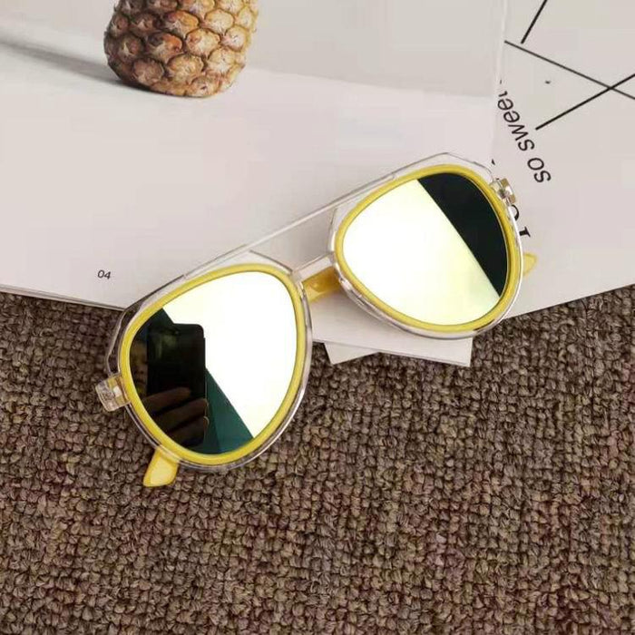 Children's colorful reflective Sunglasses