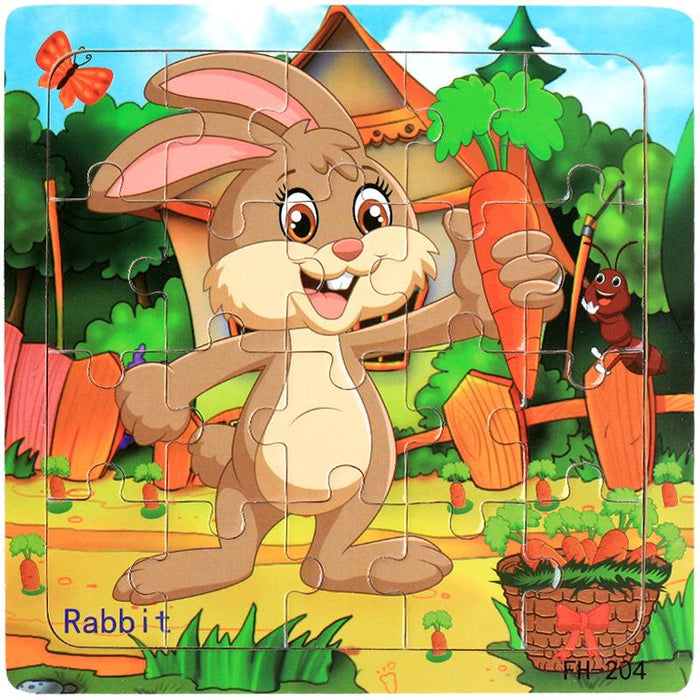 20 Piece Wooden Jigsaw Puzzle Kids Toy