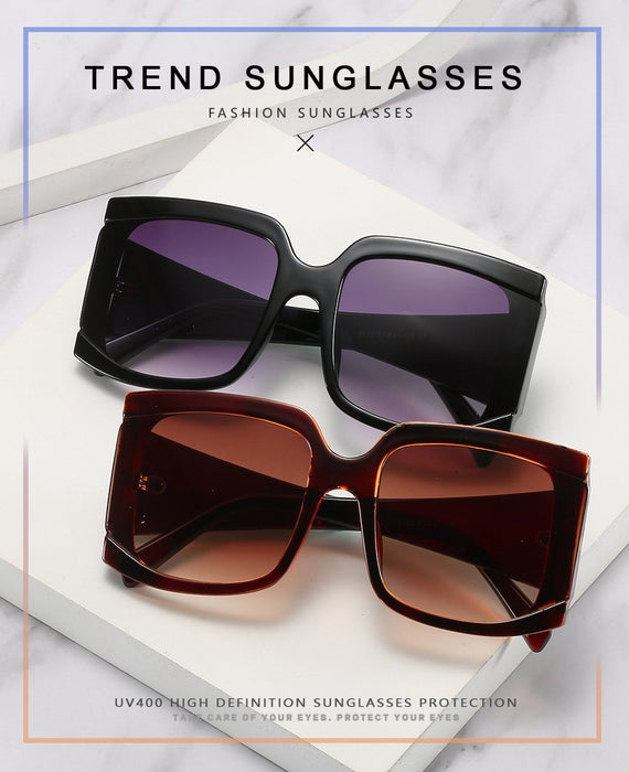 Large frame sunglasses retro square Sunglasses