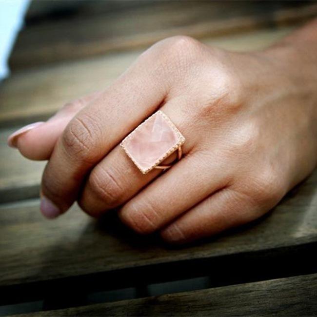Pink Zircon Ring