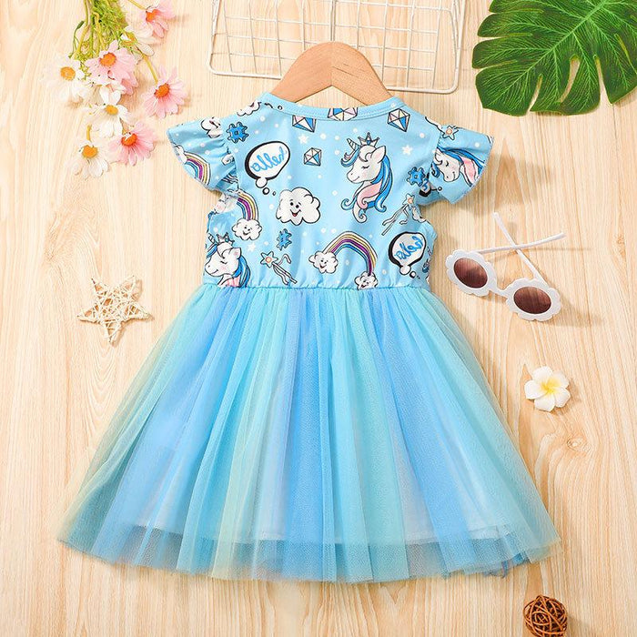 Summer girls' solid color vest skirt casual A-line skirt