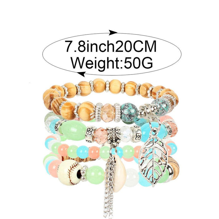 Personalized National Style Multi-layer Beaded Shell Bracelet Accessories