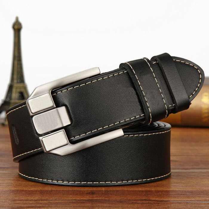 Vintage Men's Pin Buckle Casual Jeans Leather Belt