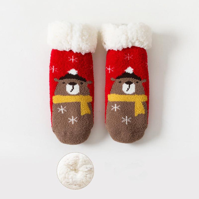 Winter Baby Cartoon Christmas Socks