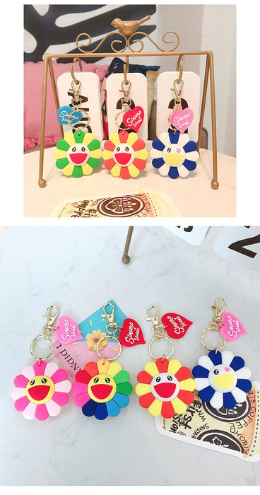 Creative Cute Cartoon Sunflower Keychain