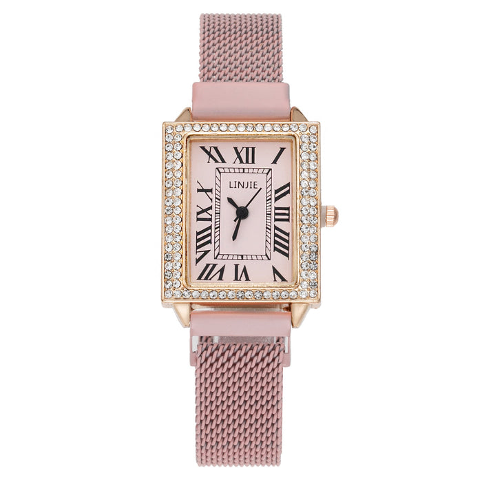 New Stainless Steel Women Wristwatch Quartz Fashion Casual Clock LLZ20032