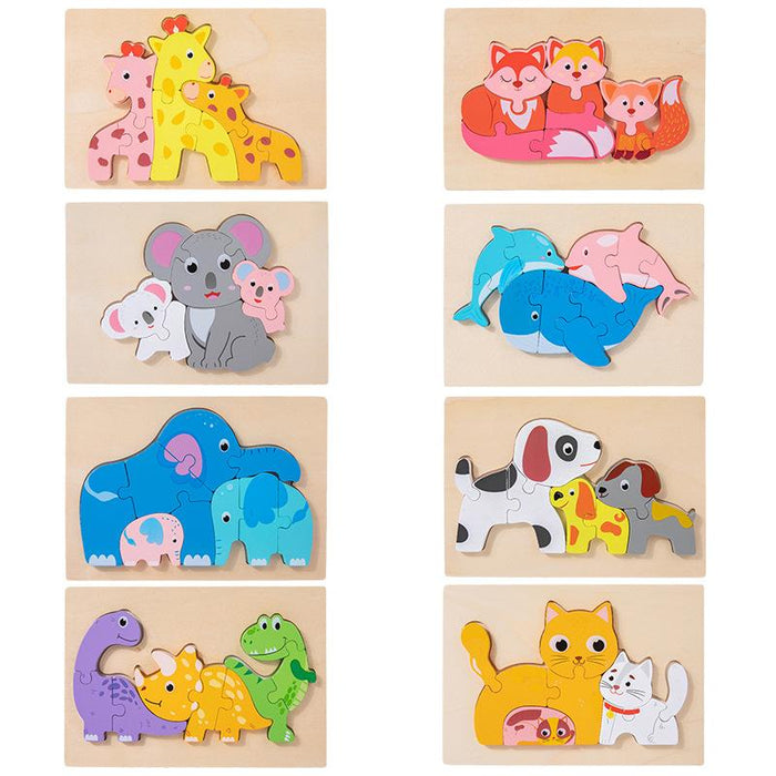 Parent-child interaction children's educational three-dimensional building block toys