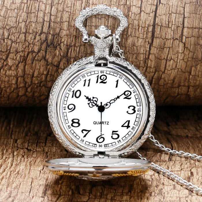 New Soviet Sickle hammer Style Quartz Pocket Watch