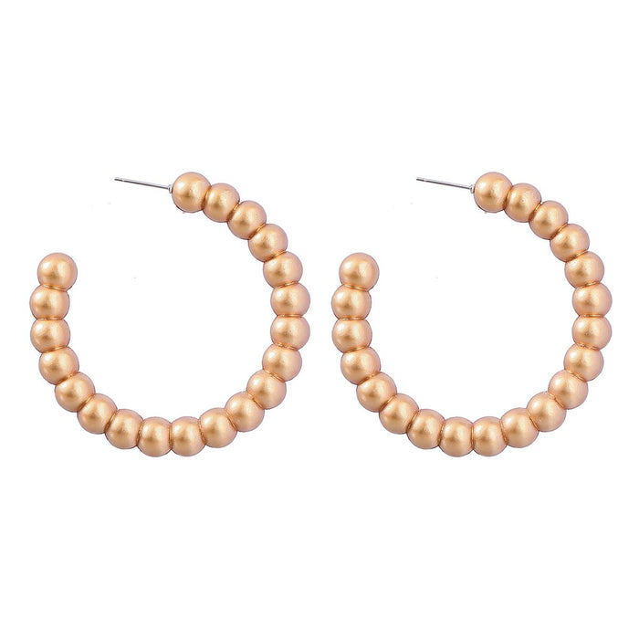 Simple Geometric Love Pentagram Heart-shaped Earrings