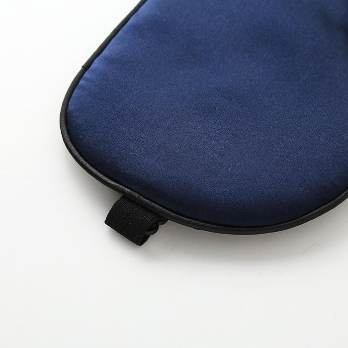 Simple Black Aviation Eye Protection Silk Eye Mask