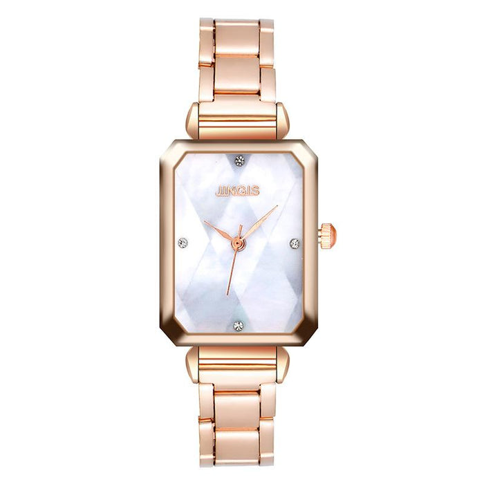 New Stainless Steel Women Wristwatch Quartz Fashion Casual Clock LLZ20808