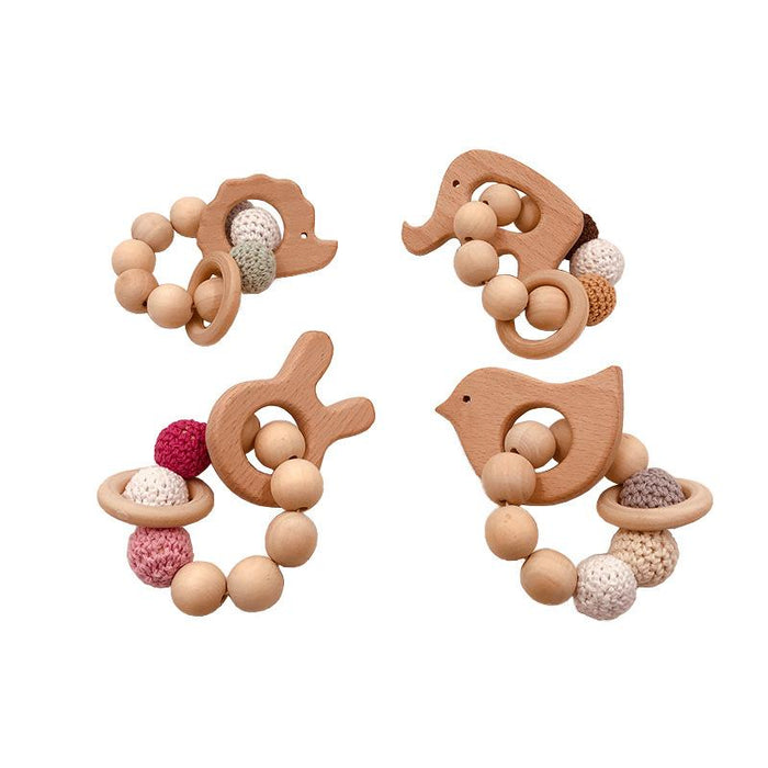 Beech Animal Molar Bracelet Baby Soothing Molar Stick