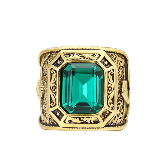 Jewelry Wholesale Personality Men's Retro Titanium Steel Ring