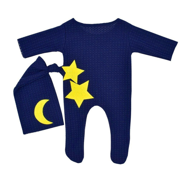 Two Piece Star Moon Knitted Jumpsuit