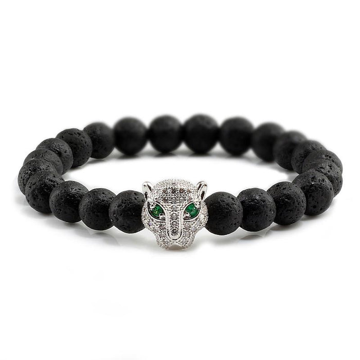 12 Style Men Black Lava Healing Balance Beads Bracelet