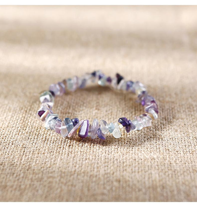 Natural Stone Beaded Crystal Bracelet