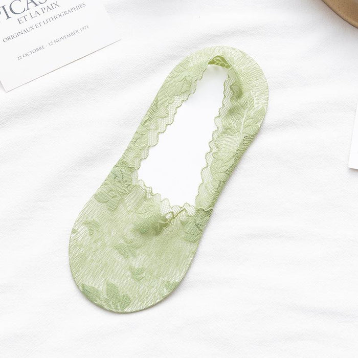 Spring and Summer Lace Invisible Socks Women's Breathable Socks