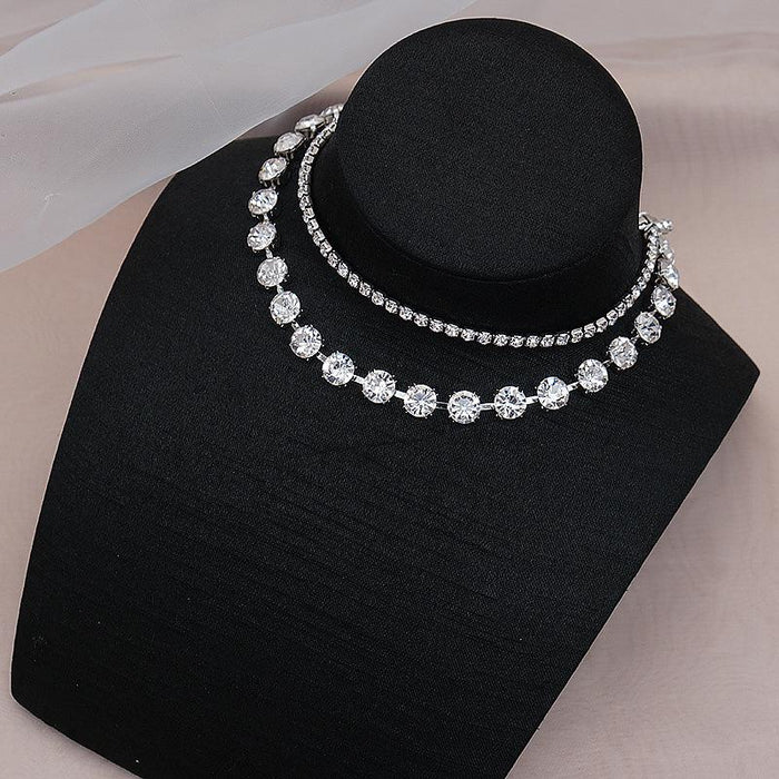 Fashion Feminine Rhinestone Clavicle Chain Necklace