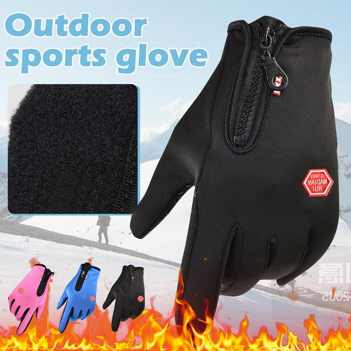 Winter Women Men Touch Cold Waterproof Motorcycle Cycle Gloves