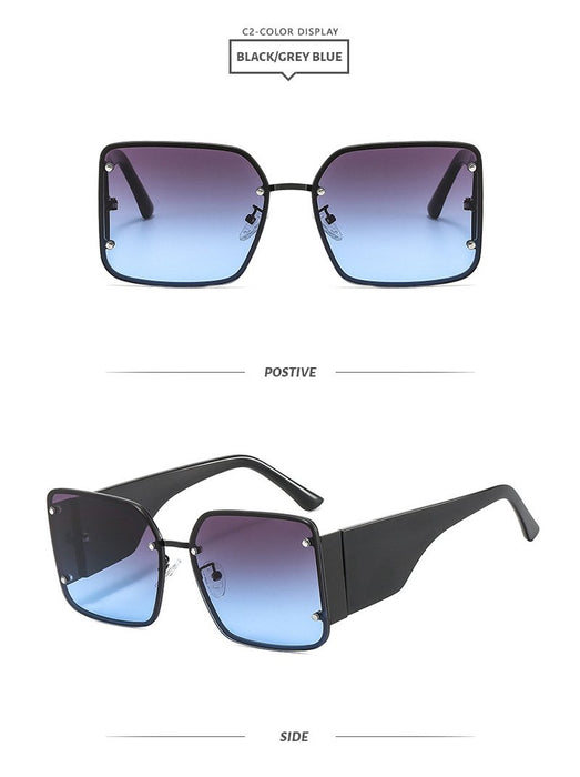 Square metal sunglasses