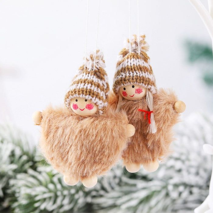 Christmas Decorations Wool Hat Doll Christmas Tree Ornaments