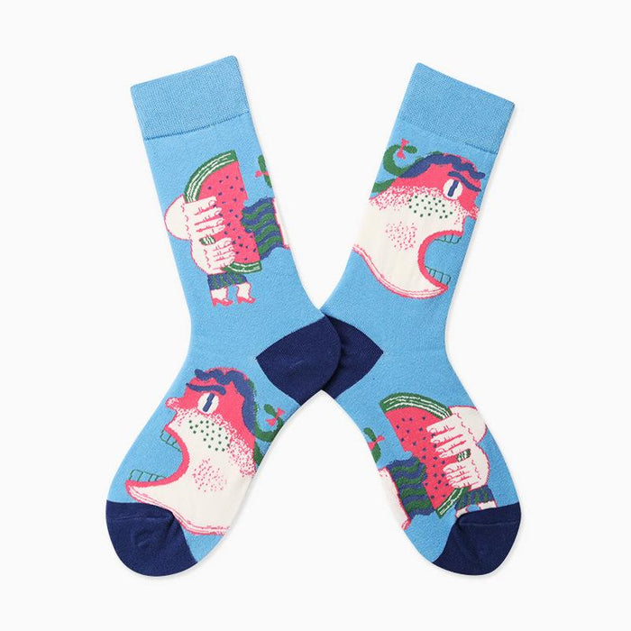 Outdoor Skateboard Sox Winter Creative Abstract Funny Socks