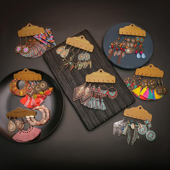 3 pairs/set Earrings Bohemian Style Jewelry X0X36218