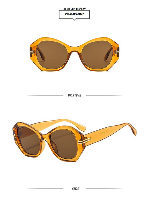 Irregular geometric personality light luxury Sunglasses