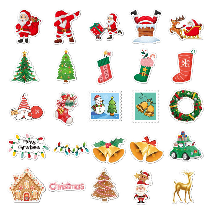 50pcs/set Christmas Sticker Party Decoration Sticker