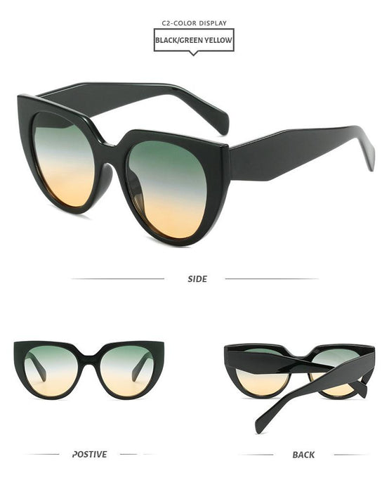 Beautiful cat's Eye Sunglasses with diamond shaped legs