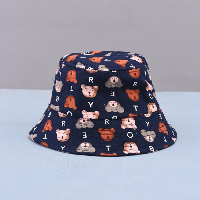 Children's Summer Outdoor Cartoon Printing Sunshade Hat