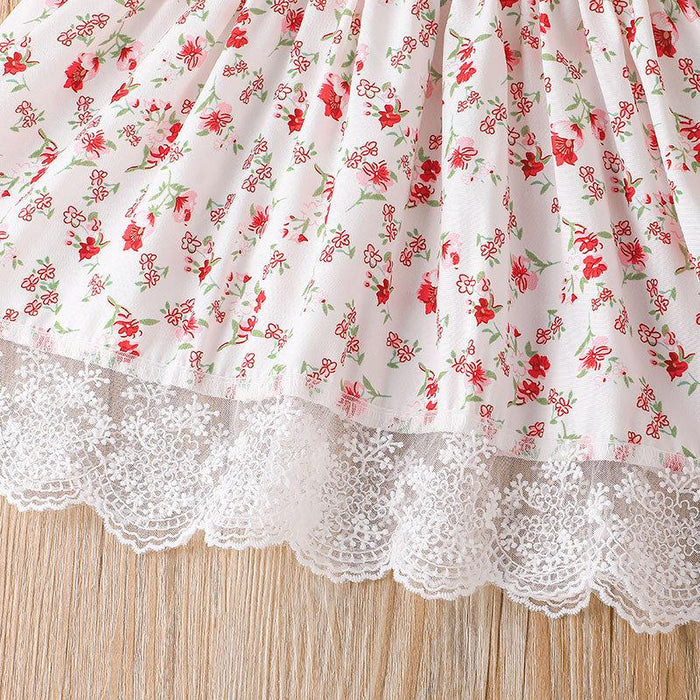 Sweet Girls Dress Summer Flower Skirt Children's Dress