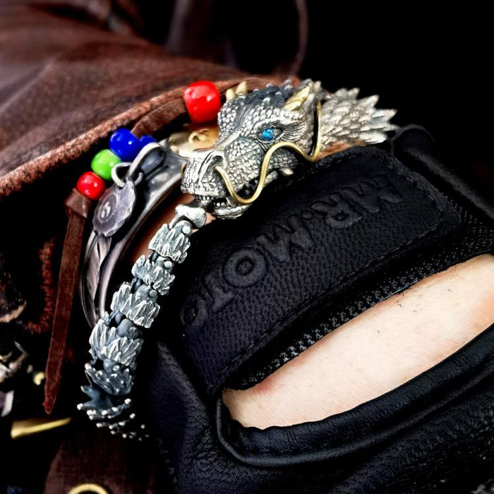 High Quality Viking Dragon Men Bracelet