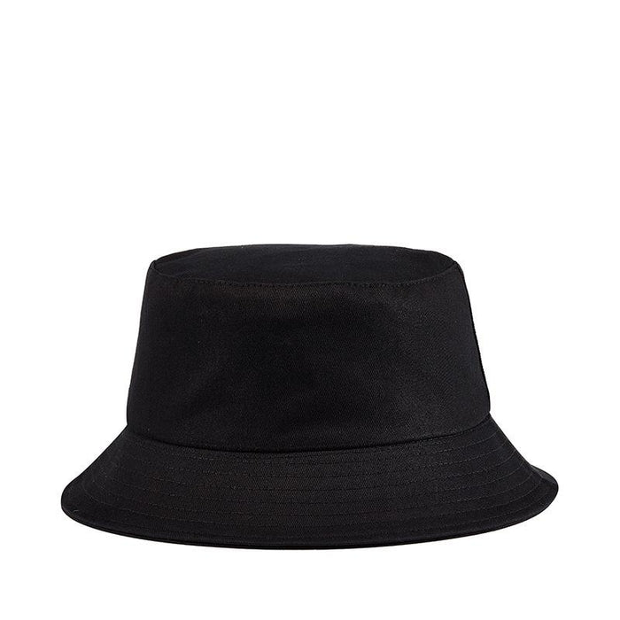 New Simple Pure Black Fisherman Hat Sun Hat