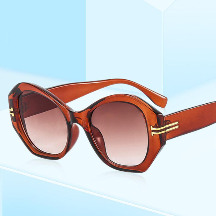 Irregular geometric personality light luxury Sunglasses