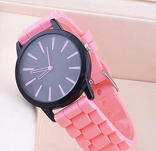 Silicone Watch Geneva Women Quartz Wristwatch