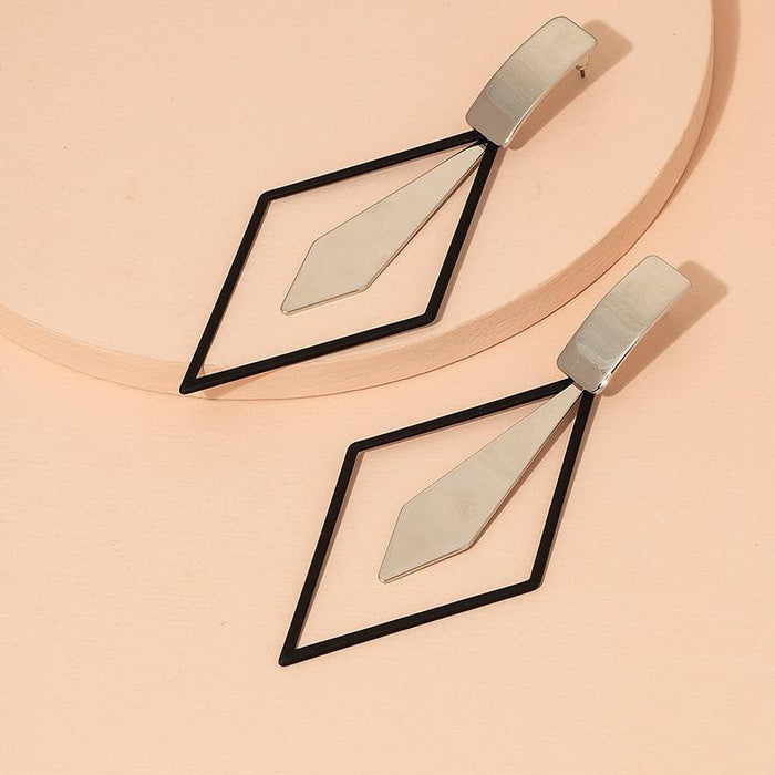 New Fashion Creative Personality Double Layer Earrings