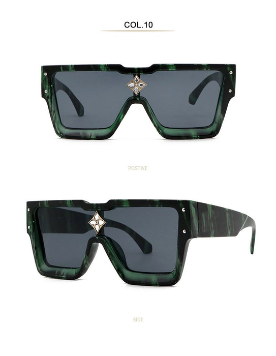 Sunglasses men's and women's Square Rhinestone Sunglasses