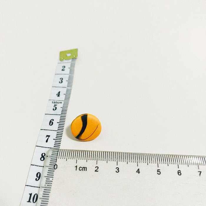 Handmade Pumpkin Clay Soft Pottery Fashion Simple Earrings