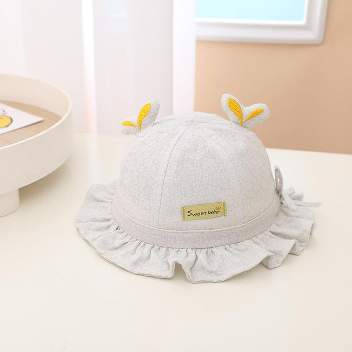 Summer Outdoor Windproof Small Leaves Children's Sunshade Fisherman Hat