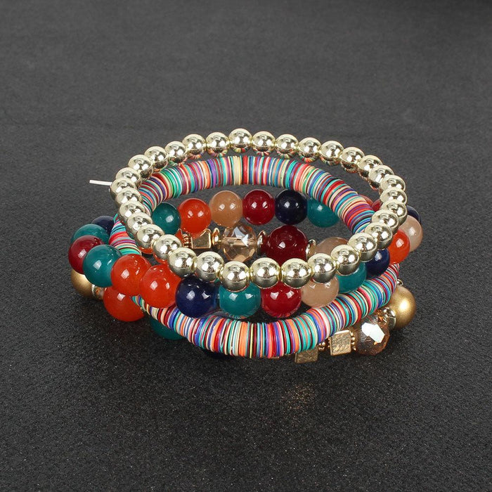 New Bohemian Tassel Love Beaded Bracelet Set