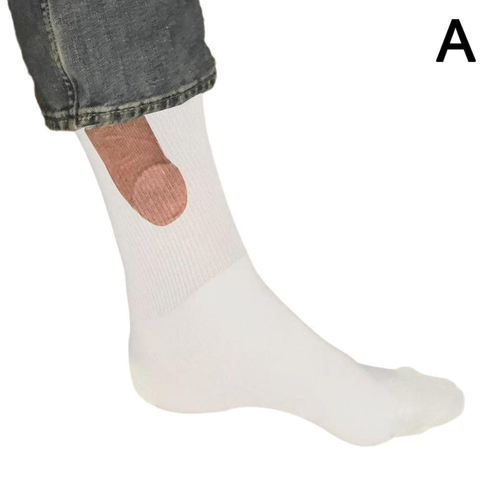 Show Off Funny Penis Socks for Men Novelty