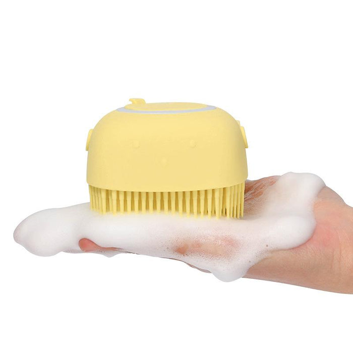 Bathroom Pet Bath Massage Gloves Brush Soft Safety Silicone