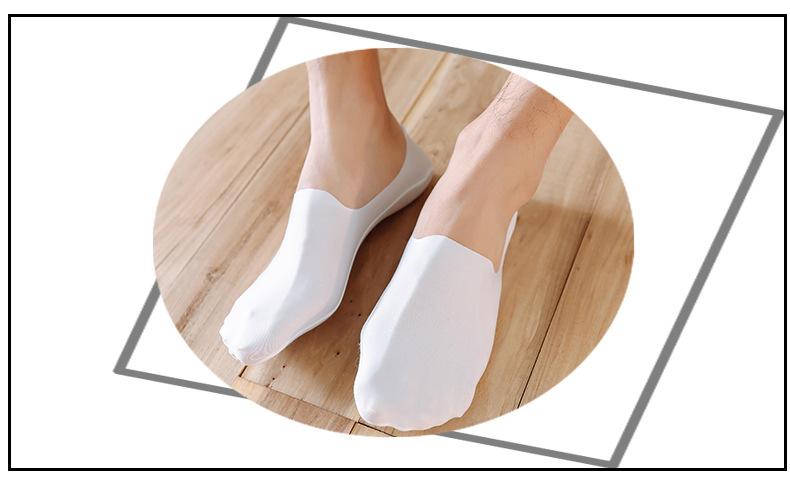Spring and Summer New Solid Color Invisible Socks Thin Breathable Cotton Socks